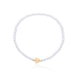Elora - Flower Clasp Choker Necklace White — made with care and attention to detail.