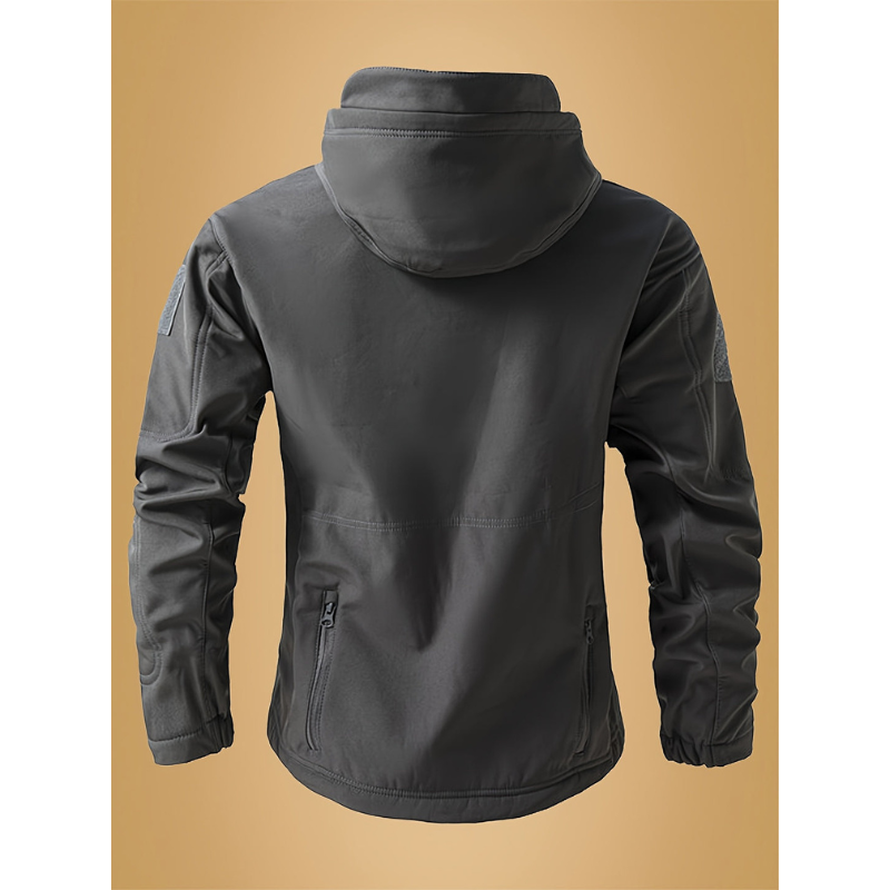 Veste coupe-vent softshell d'hiver pour hommes – Veste d'extérieur chaude et confortable