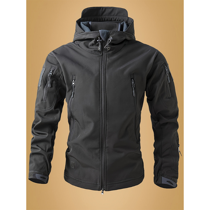 Veste coupe-vent softshell d'hiver pour hommes – Veste d'extérieur chaude et confortable