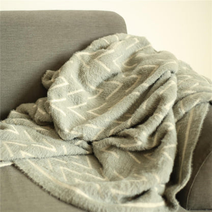 Plaid en fausse fourrure de luxe - Couverture douce et confortable (127 x 152 cm)