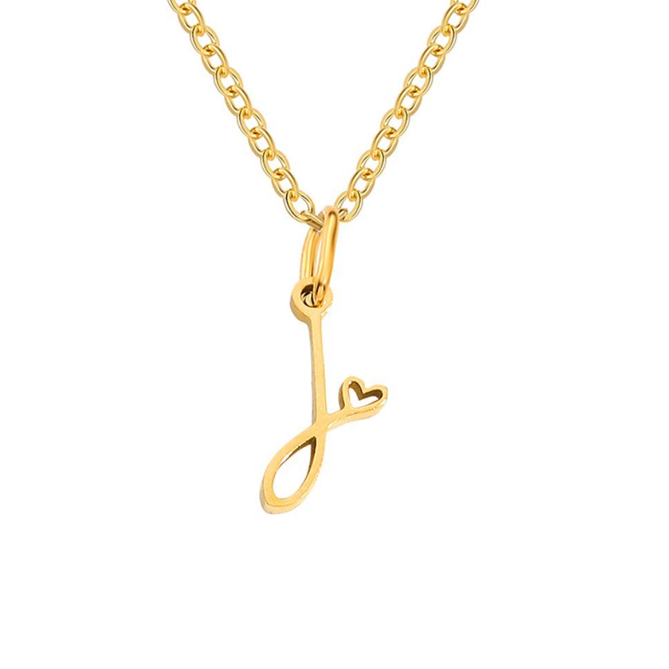 Skyla - Letter Heart Necklace — made with care and attention to detail.