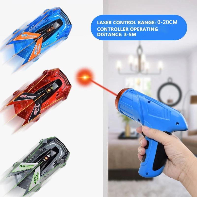 Wall Climbing Remote Control Laser Car Toy for Kids - Fun Indoor Play