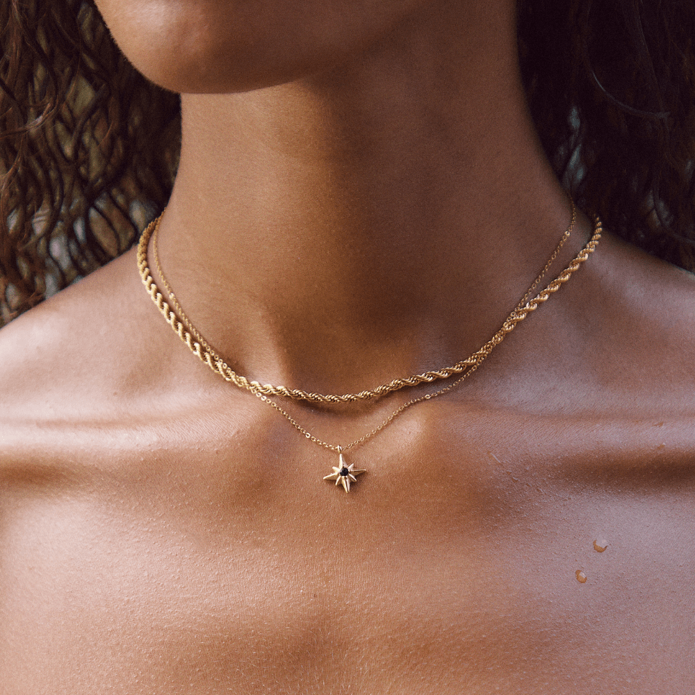 Sylvia - Star Emerald Crystal Necklace — crafted for everyday quality.