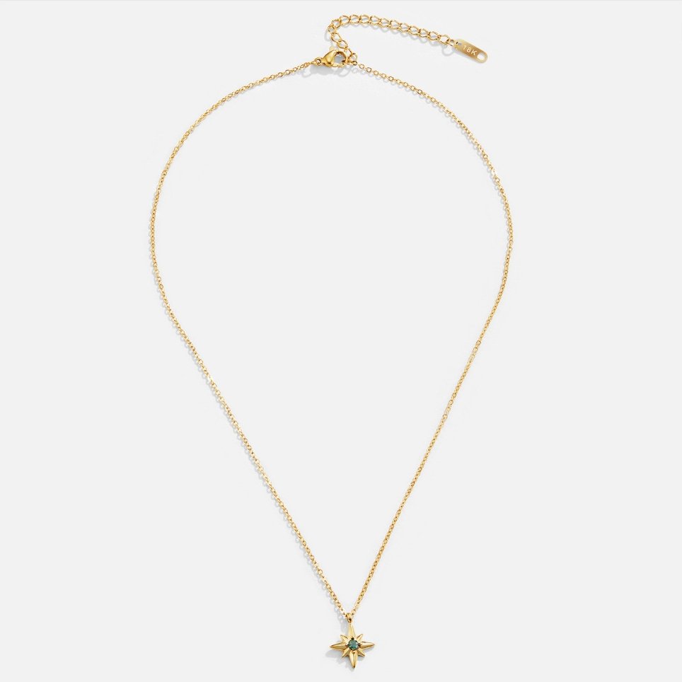 Sylvia - Star Emerald Crystal Necklace — crafted for everyday quality.