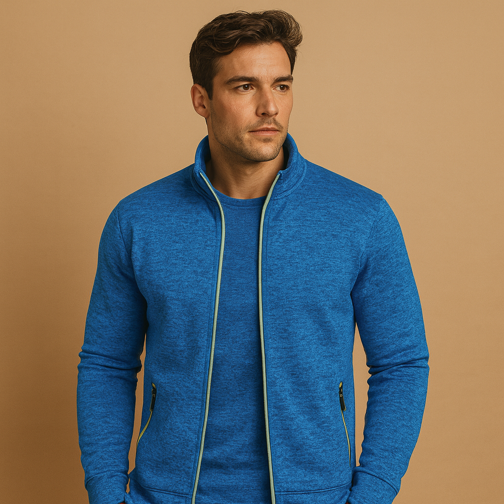 Cardigan zippé pour hommes | Alltags-Layer avec style propre et moderne