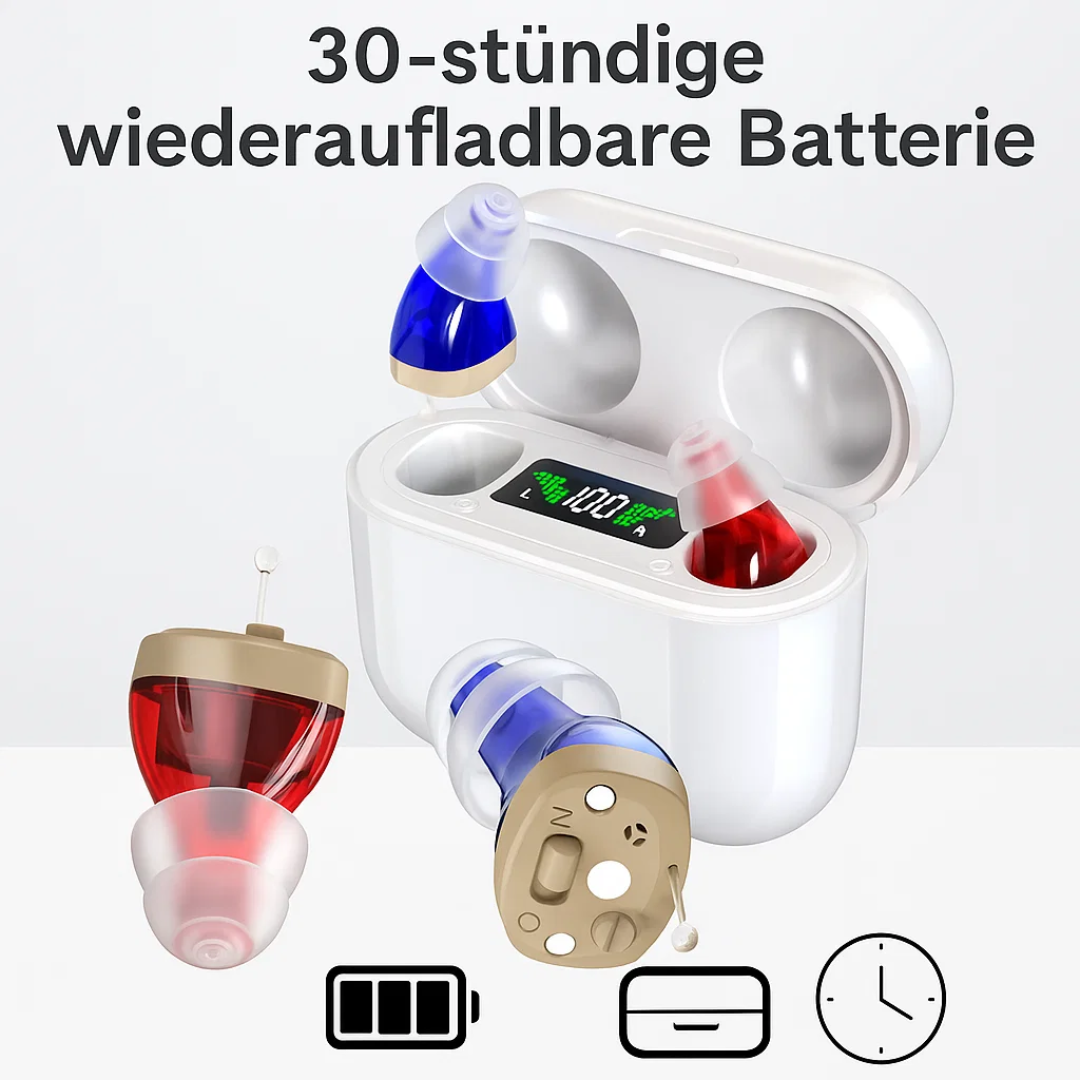 Drahtlose wiederaufladbare Hörgeräte