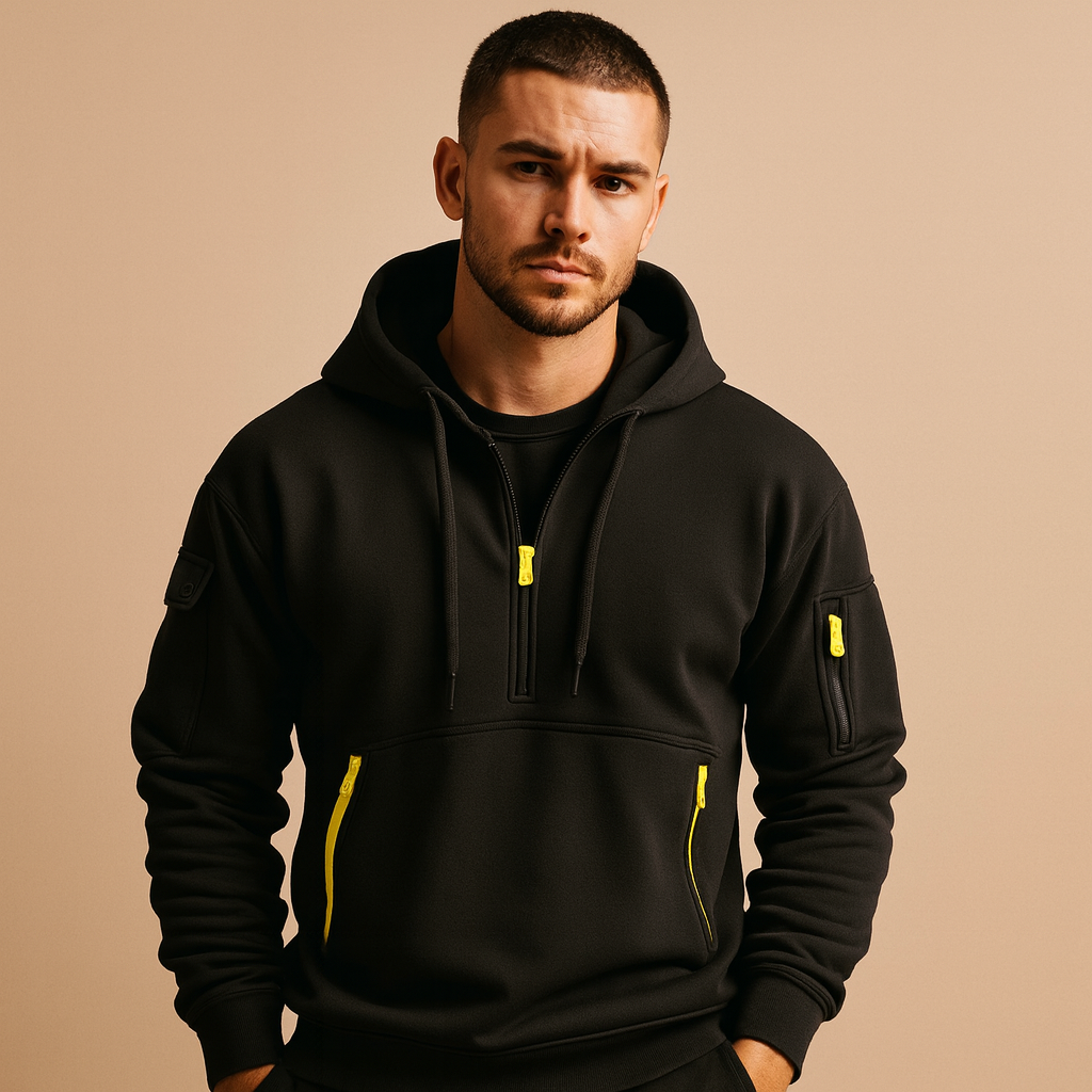 Pull à capuche pour hommes avec Kap – Zachte Katoenmix Sweatshirt voor Dagelijks Gebruik