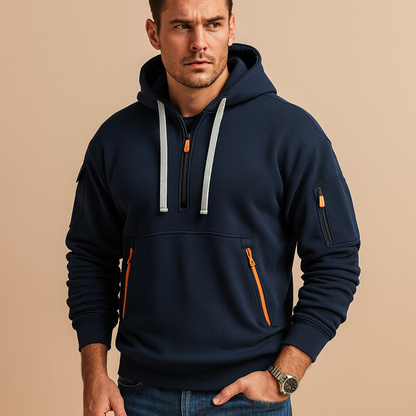 Herren Pullover Hoodie mit Kapuze – Weiches Baumwollmischung Sweatshirt für den Alltag