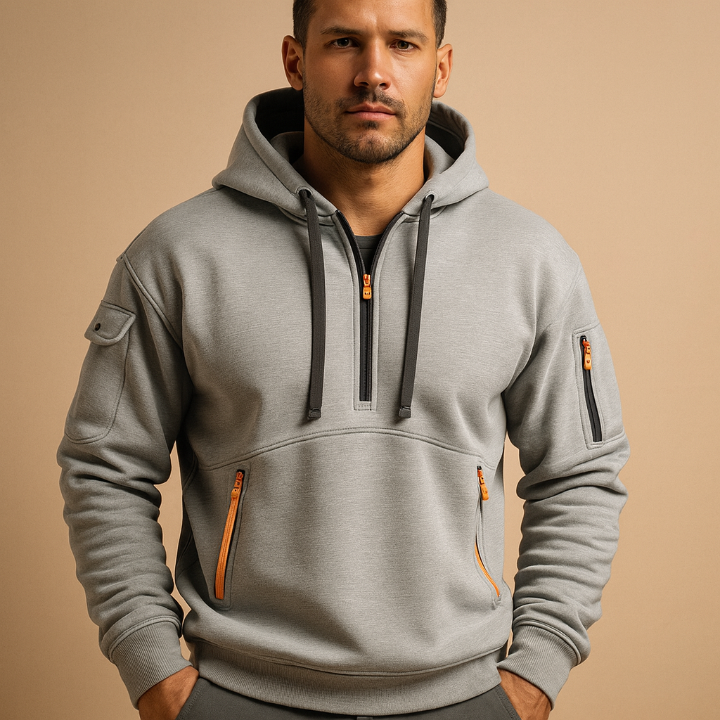 Pull à capuche pour hommes avec Kap – Zachte Katoenmix Sweatshirt voor Dagelijks Gebruik