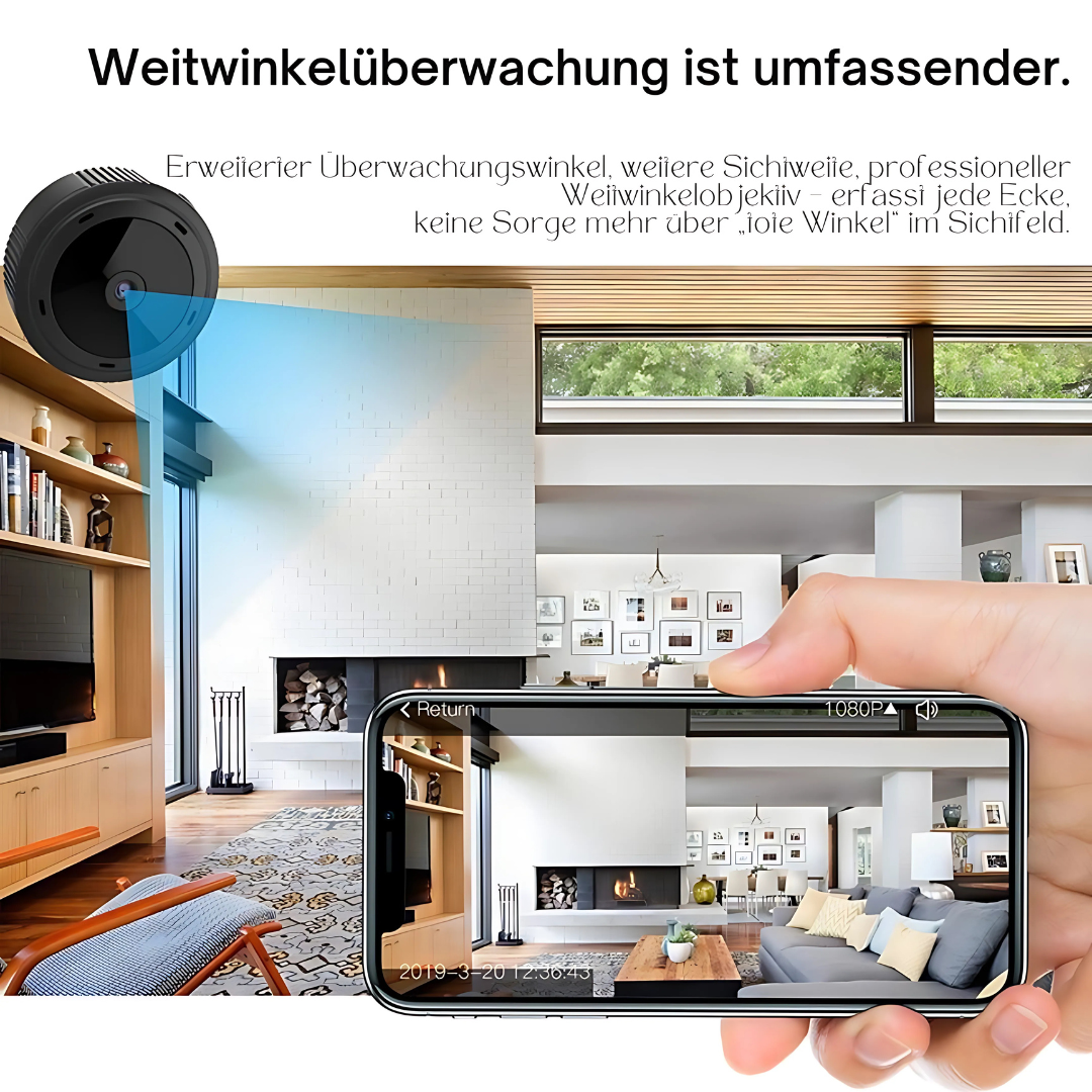 Mini WiFi Kamera 1080P HD Nachtsicht Überwachungskamera
