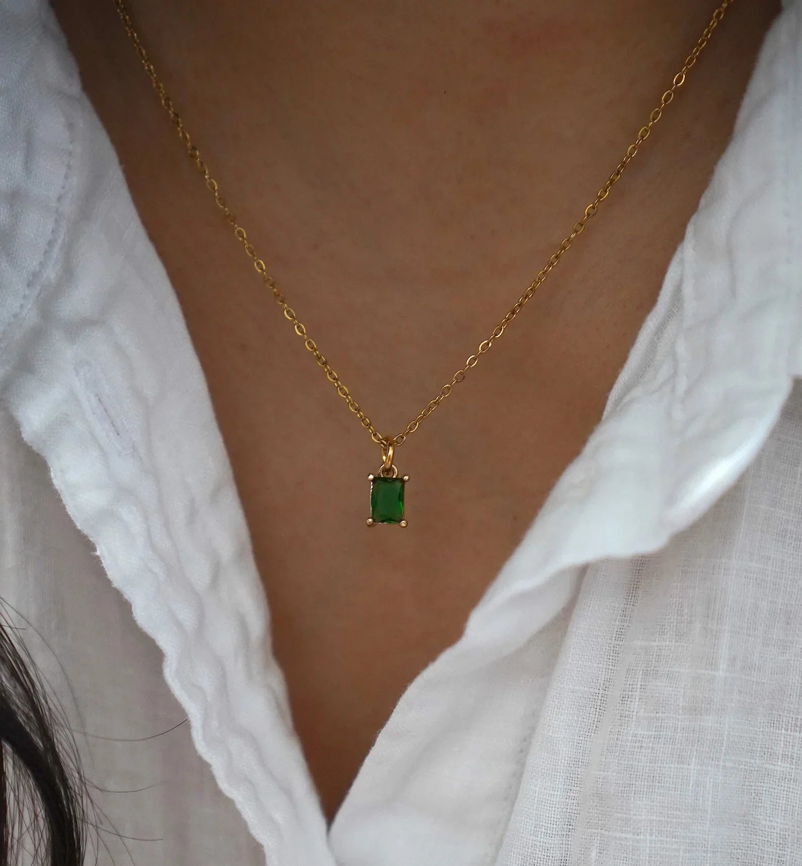 Maddie - Green Emerald  Necklace — perfect for those who value comfort and design.