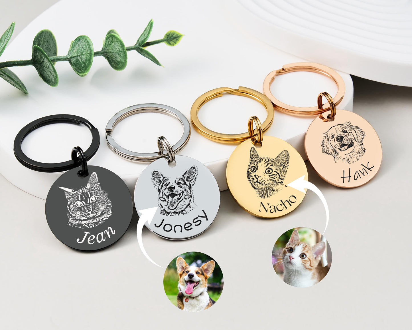 Engraved Pet Portrait Keychain — crafted for everyday quality.