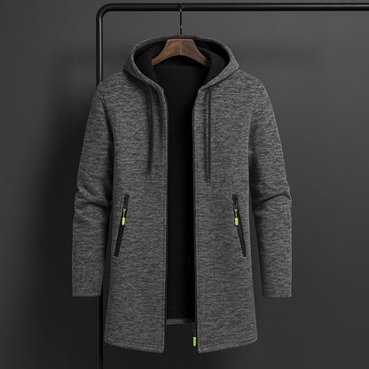 Herren Fleecegefütterte Kapuzenjacke mit Reißverschluss | Veste de sport d'hiver