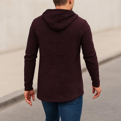 Herren Fleecegefütterte Kapuzenjacke mit Reißverschluss | Veste de sport d'hiver