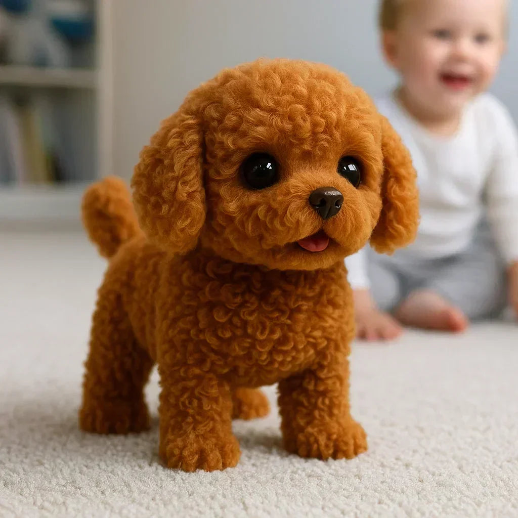 Roboter-Welpe, realistisches interaktives Plüschhundespielzeug