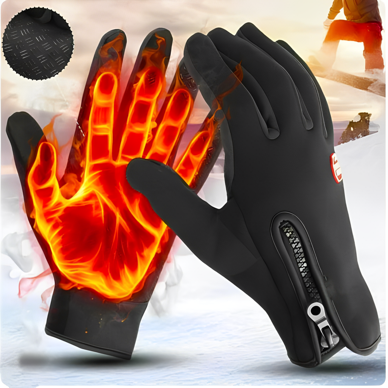 Gants chauffants pour le vélo et le ski, unisexes | Gants d'hiver chauffants électriques pour les activités de plein air par temps froid
