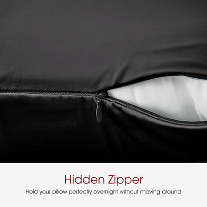 Ensemble de deux taies d'oreiller en soie pour la peau et les cheveux, hypoallergéniques