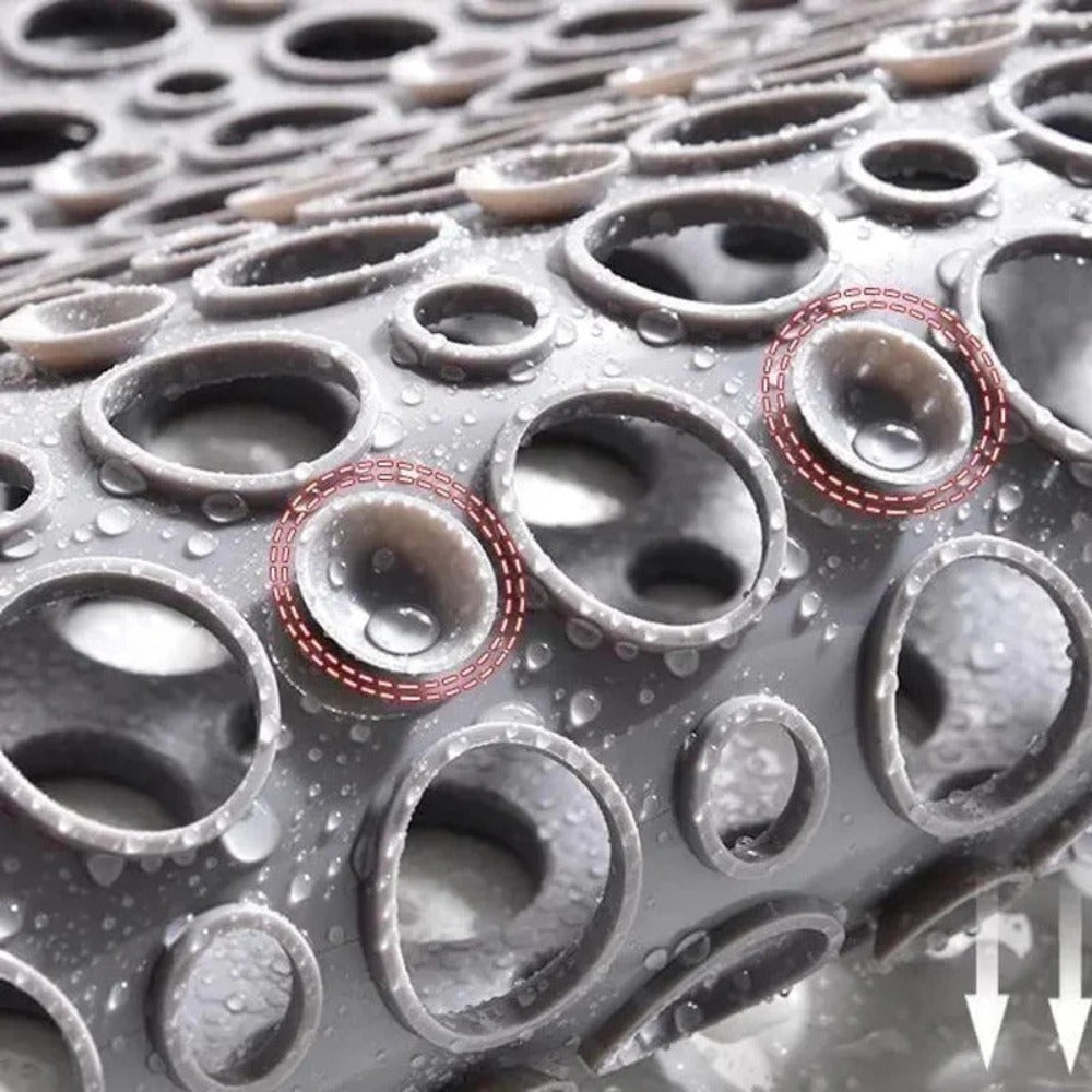 Tapis de douche antidérapant et antibactérien pour plus de sécurité et de confort dans la salle de bain