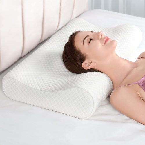 Oreiller de luxe en mousse à mémoire de forme pour un sommeil réparateur, un soutien cervical et un confort incomparable.