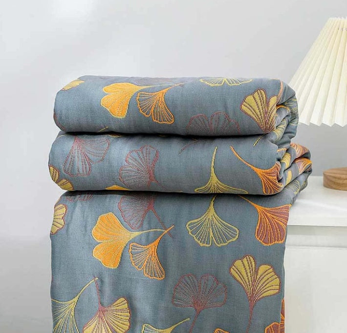 Ginkgo Blatt Tagesdecke