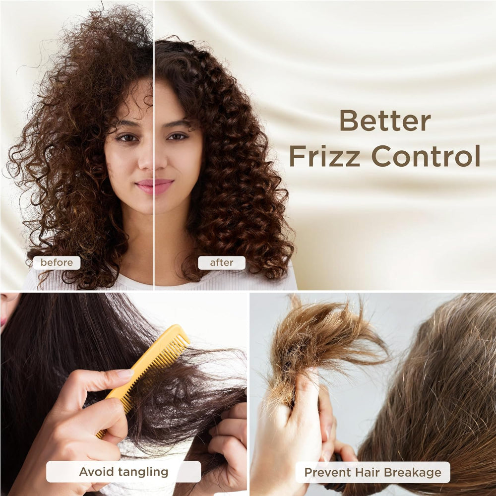 Ensemble de deux taies d'oreiller en soie pour la peau et les cheveux, hypoallergéniques