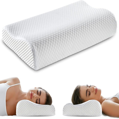 Oreiller de luxe en mousse à mémoire de forme pour un sommeil réparateur, un soutien cervical et un confort incomparable.