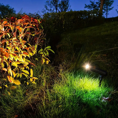 Projecteur solaire d'extérieur – Lampe de jardin LED réglable avec capteur automatique