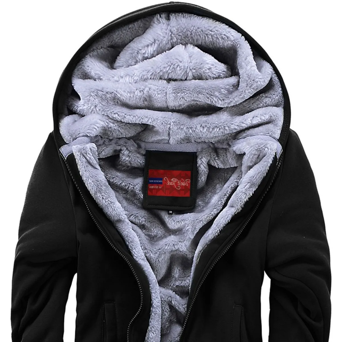 Sweat à capuche en polaire Sherpa ultra chaud pour hommes – Dick, Weich &amp; Winterbereit