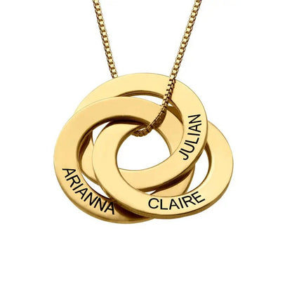 Collier Mabel - Cercles prénom entrelacés — conçu pour une qualité au quotidien.
