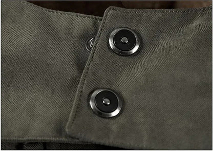 Parka d'hiver pour hommes avec fourrure - Style chaud, à bretelles et sans manches