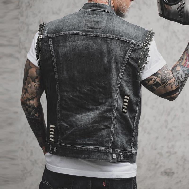 Stylische Denim-Weste für Herren