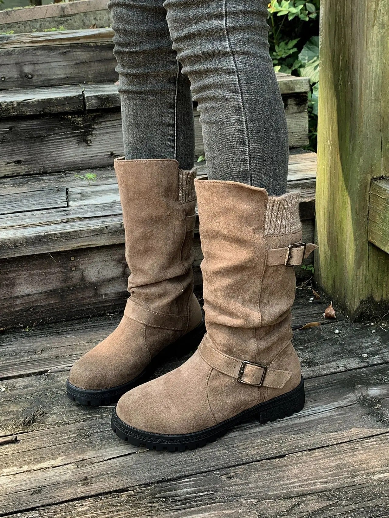 Femme Mid-Calf Cowboy Laarzen | Bottes tendance et confortables