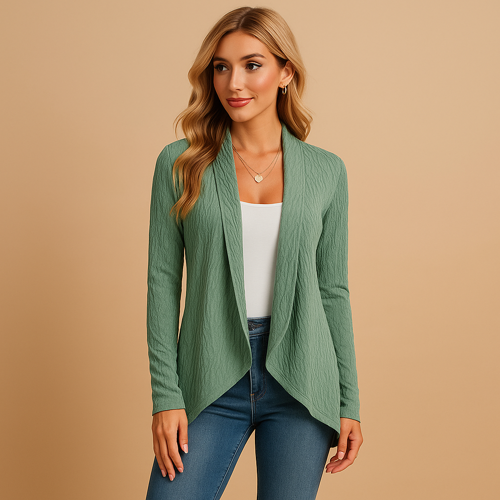 Lange Gebreide Cardigan voor Vrouwen – Elegant en Veelzijdig Laag