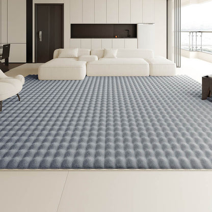 Grand tapis en fausse peau de mouton pour salon - Décoration intérieure douce et moelleuse