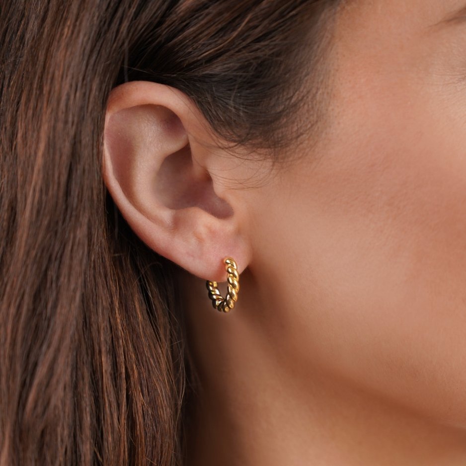 Madeline - Gold Twist Earrings — designed to inspire your lifestyle.