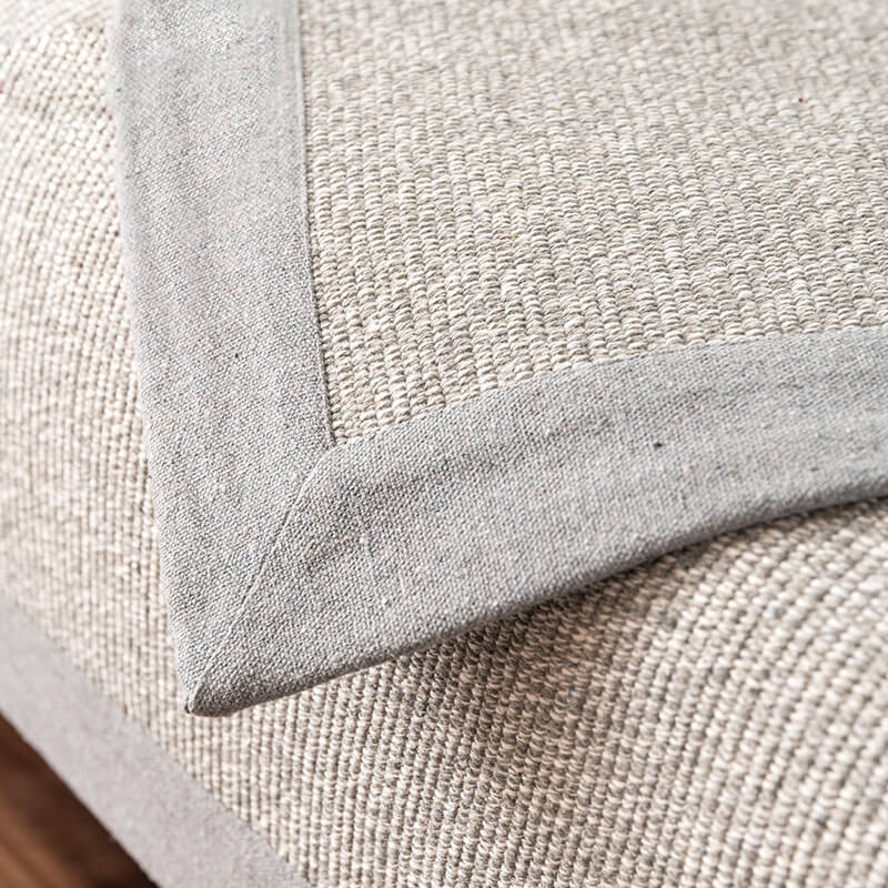 Housse de canapé antidérapante en lin pour canapé d'angle - Housse adaptée aux animaux de compagnie
