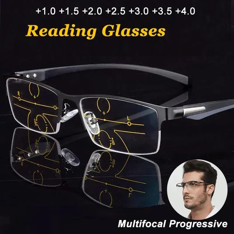 Lesebrille mit progressiven & fototropen Gläsern