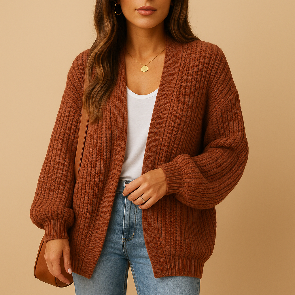 Cardigan ouvert pour femmes avec coupe décontractée – Elke Dag Comfort