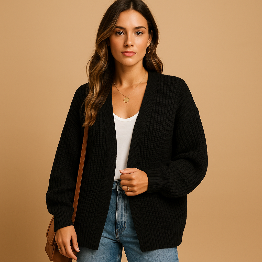 Cardigan ouvert pour femmes avec coupe décontractée – Elke Dag Comfort