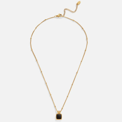 Cora - Black Shell Pendant Necklace — crafted for everyday quality.