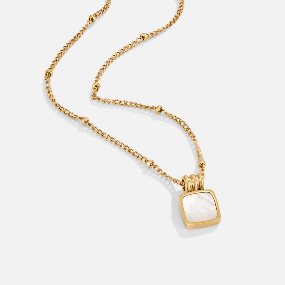 Cora - White Shell Pendant Necklace — crafted for everyday quality.