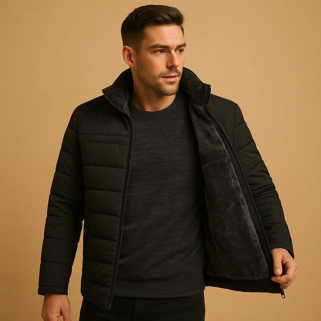 Veste polaire zippée pour hommes avec poche Kragen – Chaude et légère