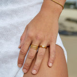 Marissa - Layered Gold Leaf Ring — bringing modern charm to your space.