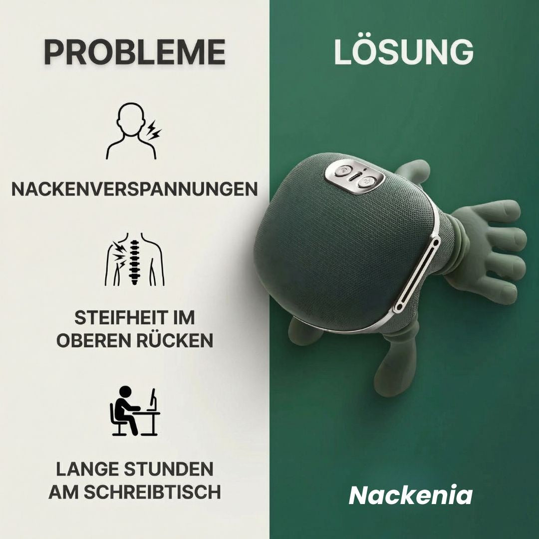 Nacken- & Schulter-Massager | Nackenmassage zu Hause für entspannte Muskeln | Nackenia