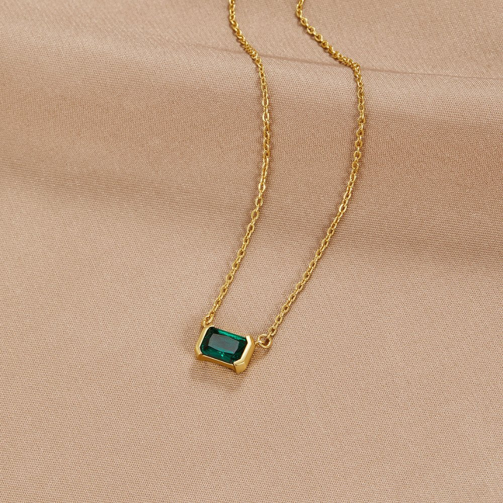 Sarai - Green Emerald Necklace — designed to inspire your lifestyle.