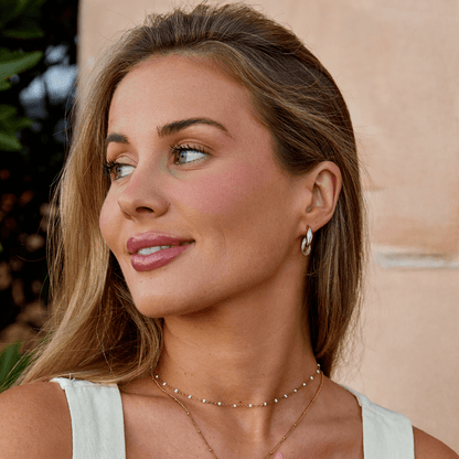 Zoe - Pearl Twist Hoop Earrings — made with care and attention to detail.