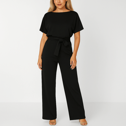 Dames Jumpsuit met Strik Taille – Moeiteloze Stijl in Één Stuk