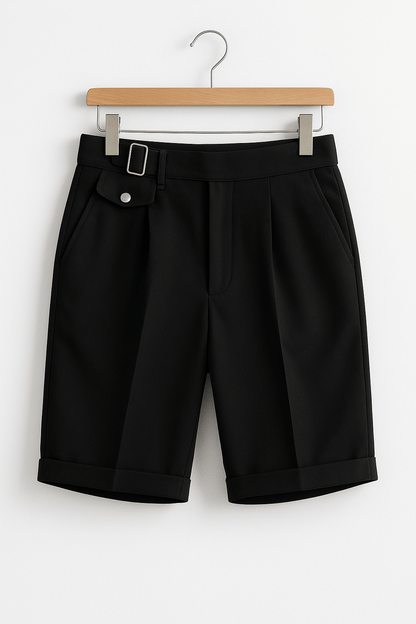 Herren Plissee-Shorts mit seitlichen Schnallen | Un style d'été plus élégant