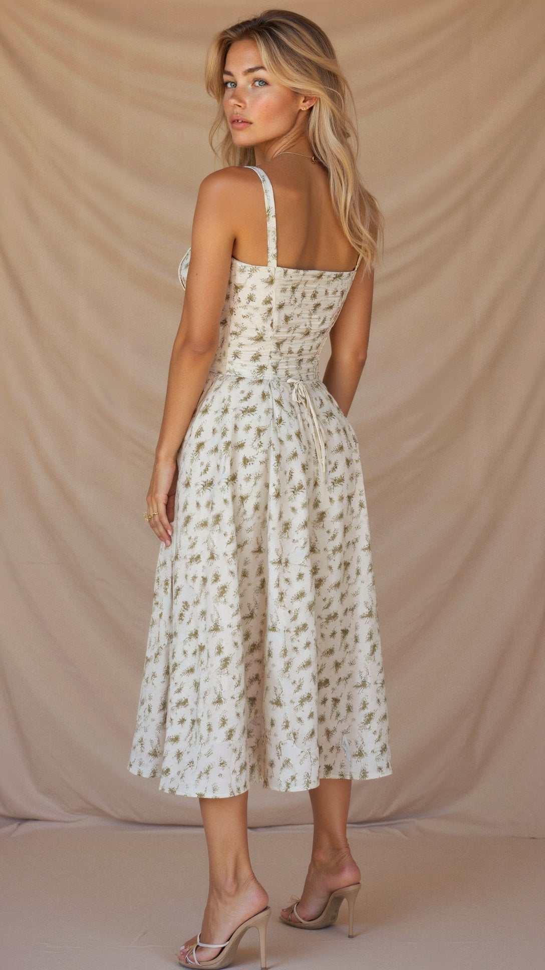 Korsett Midi Kleid pour femmes | Silhouette élégante 