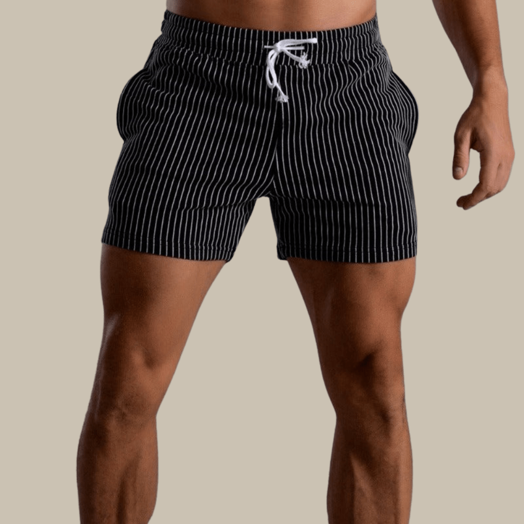 Gestreifte Herren-Shorts mit Kordelzug | Passeport Lockere